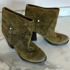 Franco Sarto Suede Heeled Boots